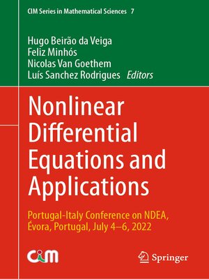 cover image of Nonlinear Differential Equations and Applications